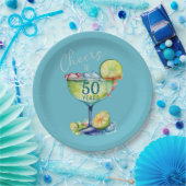 Assiettes En Carton Salutations à 50 Anniversaire (Fête)