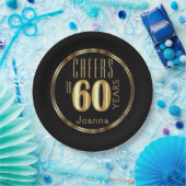 Assiettes En Carton Salutations à 60 ans (Fête)