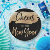 Assiettes En Carton Salutations aux Plaques de papier du Nouvel An (Fête)