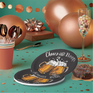 Assiettes En Carton Salutations et bières 60e 40e 50e 30e 21e