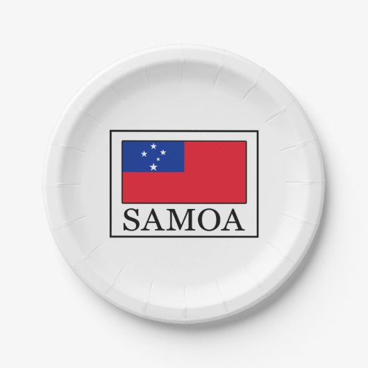 Assiettes En Carton Samoa (Devant)