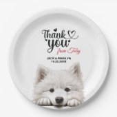 Assiettes En Carton Samoyed (Devant)