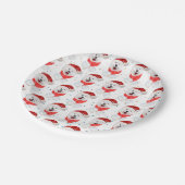 Assiettes En Carton Samoyed Chien race Étoiles de Noël (Angle)