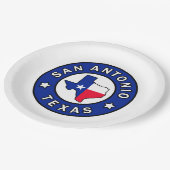 Assiettes En Carton San Antonio Texas (Angle)