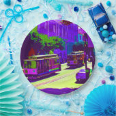 Assiettes En Carton San Francisco 003 (Fête)