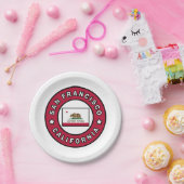 Assiettes En Carton San Francisco Californie (Fête)