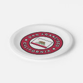 Assiettes En Carton San Francisco Californie (Angle)