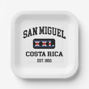 Assiettes En Carton San Miguel, Costa Rica - XXL Athletic