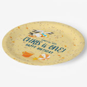 Assiettes En Carton Sand château plage amusant bébé garçon fête d'anni (Angle)