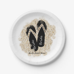 Assiettes En Carton Sandales Bride Flip Flop Été Plage Mariage