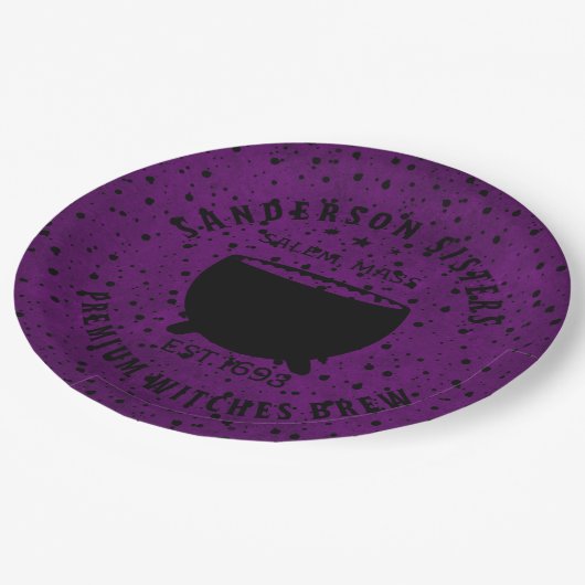 Assiettes En Carton Sanderson Sisters Brewing Company (Angle)