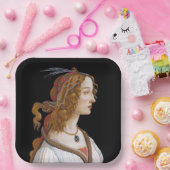 Assiettes En Carton Sandro Botticelli - Portrait de Simonetta Vespucci (Fête)