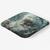 Assiettes En Carton Santa (Angulaire)