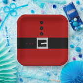 Assiettes En Carton Santa Belly Paper Plate (Fête)