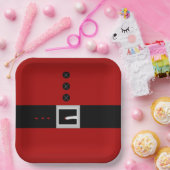 Assiettes En Carton Santa Belly Paper Plate (Fête)