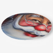 Assiettes En Carton Santa Claus (Angle)