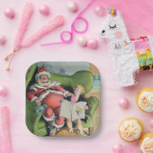 Assiettes En Carton Santa Claus 1896 plaques en papier de vacances (Fête)