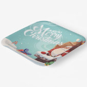 Assiettes En Carton Santa Claus Merry Christmas Paper Plate  (Angulaire)