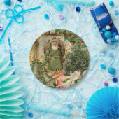 Assiettes En Carton Santa Claus Noël Antiquité Belle Art (Fête)