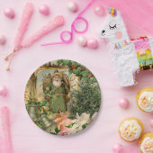 Assiettes En Carton Santa Claus Noël Antiquité Belle Art (Fête)
