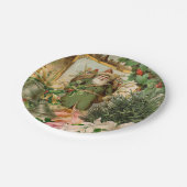 Assiettes En Carton Santa Claus Noël Antiquité Belle Art (Angle)