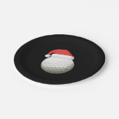 Assiettes En Carton Santa Hat Christmas Golf (Angle)