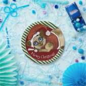 Assiettes En Carton Santa Hat&Coat Christmas Kitty (Fête)