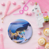 Assiettes En Carton Santorin (Fête)