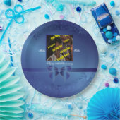 Assiettes En Carton Sapphire 45e anniversaire commémoratif (Fête)