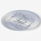 Assiettes En Carton Sapphire Gem & Parties scintillant 45e anniversair (Angle)