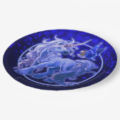 Assiettes En Carton Sapphire Sparkle Blue Unicorn (Angle)