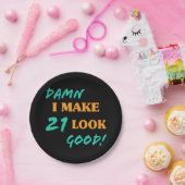 Assiettes En Carton Sarcastique 21e anniversaire Attitude (Fête)