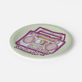 Assiettes En Carton Sardines amusantes en chaîne stéréo (Angle)