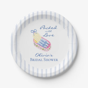 Assiettes En Carton Sardines emballées avec amour pour une Baby Shower
