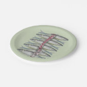 Assiettes En Carton Sardines fraîches (Angle)