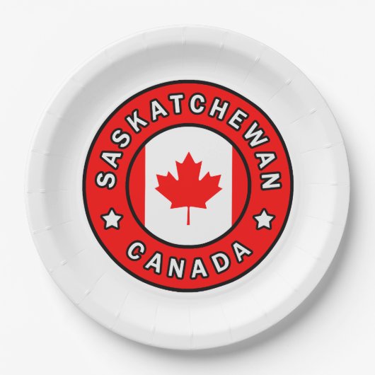 Assiettes En Carton Saskatchewan Canada (Devant)