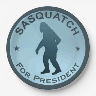 Assiettes En Carton Sasquatch pour président