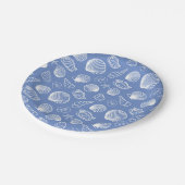 Assiettes En Carton Sassy Seashell Pattern (Angle)