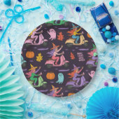 Assiettes En Carton Sassy Witch Moped Motif -Jolies Sorcières Pastel (Fête)