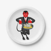 Assiettes En Carton Satan Roasts pécheurs (Devant)