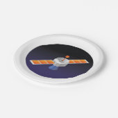 Assiettes En Carton Satellite dans l'espace (Angle)