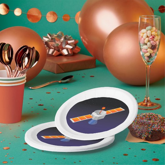 Assiettes En Carton Satellite dans l'espace