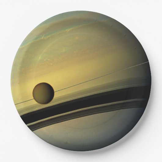 Assiettes En Carton Saturn Tableware from the Celestial Collection (Devant)