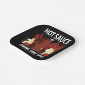 Assiettes En Carton Sauce chaude Ketchup Fire Red Chili Pepper Party (Angulaire)
