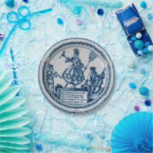 Assiettes En Carton Saule blanc bleu Delft de partie de Marie (Fête)