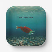 Assiettes En Carton Saumon Sockeye (Recto)