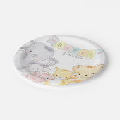 Assiettes En Carton Saupoudrer animal farci | BLANCHE (Angle)