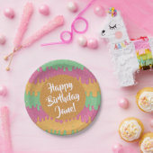 Assiettes En Carton Saupoudrer et Rainbow Sherbet Ice Cream Anniversai (Fête)