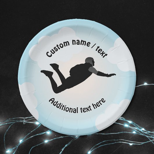 Assiettes En Carton Saut en chute libre - pose en chute libre - n'impo