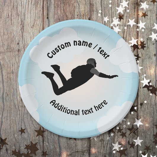 Assiettes En Carton Saut en chute libre - pose en chute libre - n'impo